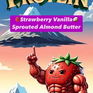 SuperMana Organic Strawberry Vanilla Sprouted Almond Butter Protein Powder