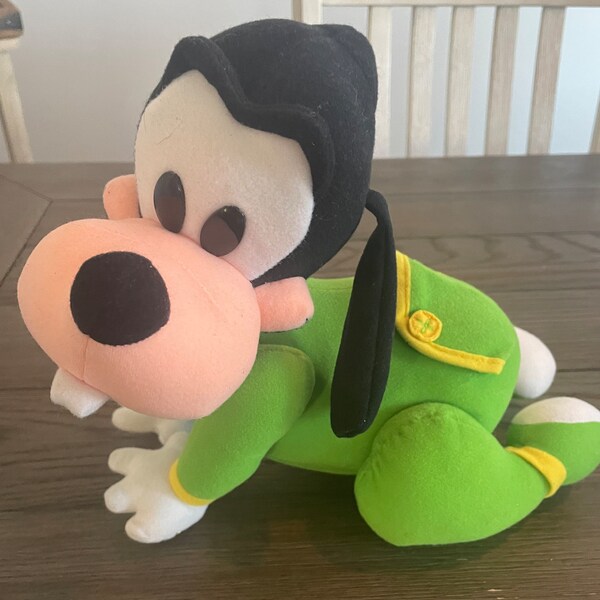 Vintage 1995 baby goofy crawling toy touch and crawl Mattel