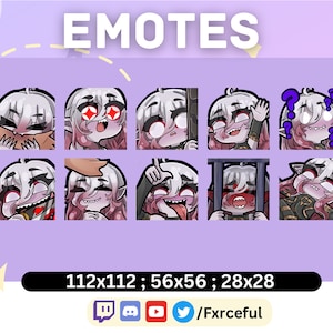 Briar| 10 Pack | Twitch Emotes | League of Legends  | Cute Kawaii Stream Assets | Chibi Style | Affordable and High Quality