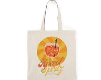 Bolsa de mano natural Aperol Spritz - 100 % algodón