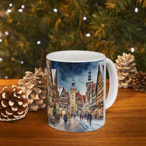 Rothenburg Ob Der Tauber Germany - Christmas in Bavaria Ceramic Mug 11oz