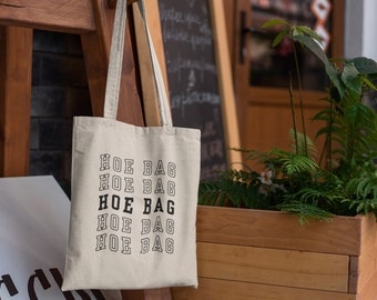 Bolso Tote De Lona Natural Hoe Bag