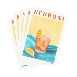 Carte da poker stampate Negroni