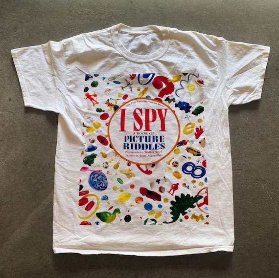 I Spy Picture Riddles T-Shirt White