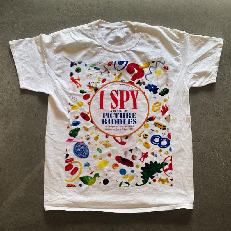 I Spy Picture Riddles T-Shirt White image 1