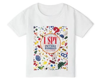I Spy Picture Riddles Toddler T-shirt | Kids Puzzle Game Shirt