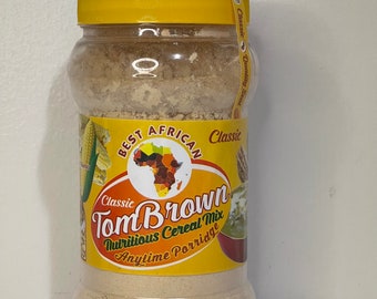 Meilleur mélange de céréales nutritif africain Tom Brown à tout moment, porridge 100 % naturel à base de maïs