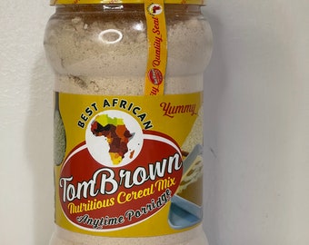Meilleur mélange de céréales nutritif africain Tom Brown, à tout moment, porridge 100 % fabriqué naturellement