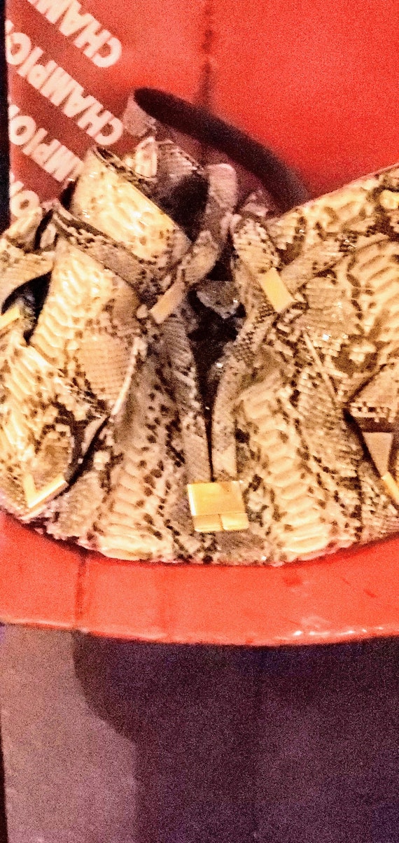 Michael Kors Genuine Python Snakeskin Purse Tote … - image 3