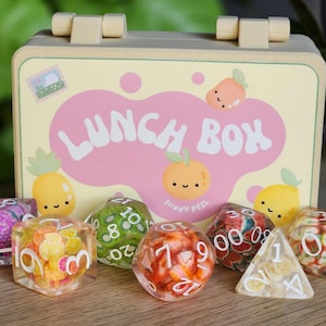 Lunchbox fruitdobbelstenen set