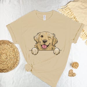 Happy Dog Lover Tee, Playful Puppy Cartoon Shirt, Dog Mom Tshirt With Cheerful Vibes For Pet Owners Animal Lovers Summer Gift Idea