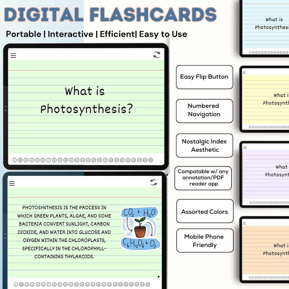Digital Flashcards: Interactive Study |spaced Repetition | Goodnotes ...
