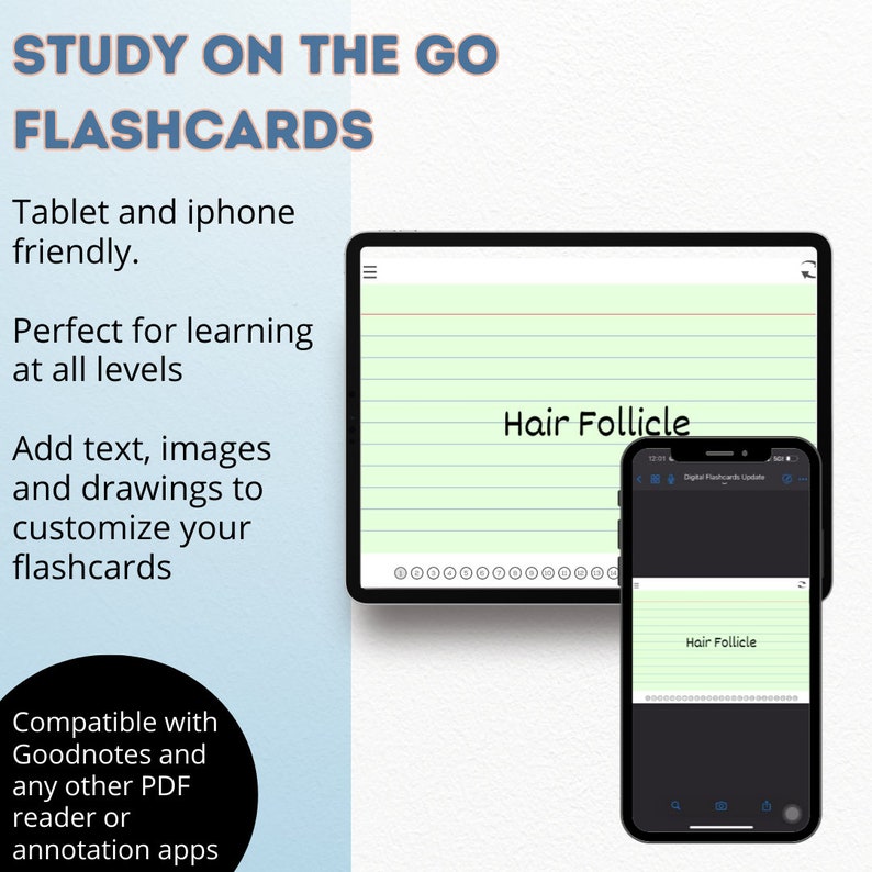 Digital Flashcards: Interactive Study |spaced Repetition | Goodnotes ...