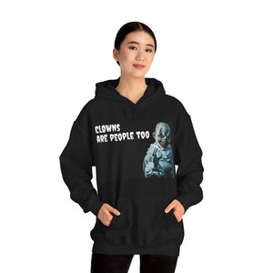 Halloween Funny Creepy Clown - Unisex Heavy Blend™ Hooded Sweatshirt