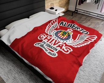 Personalized Blanket Chivas, Mexican Futbol Soccer Gift, Regalo papá, Regalo hombre, Mexican Dad, Guadalajara,Mexican Gift,Cumple niños,boy