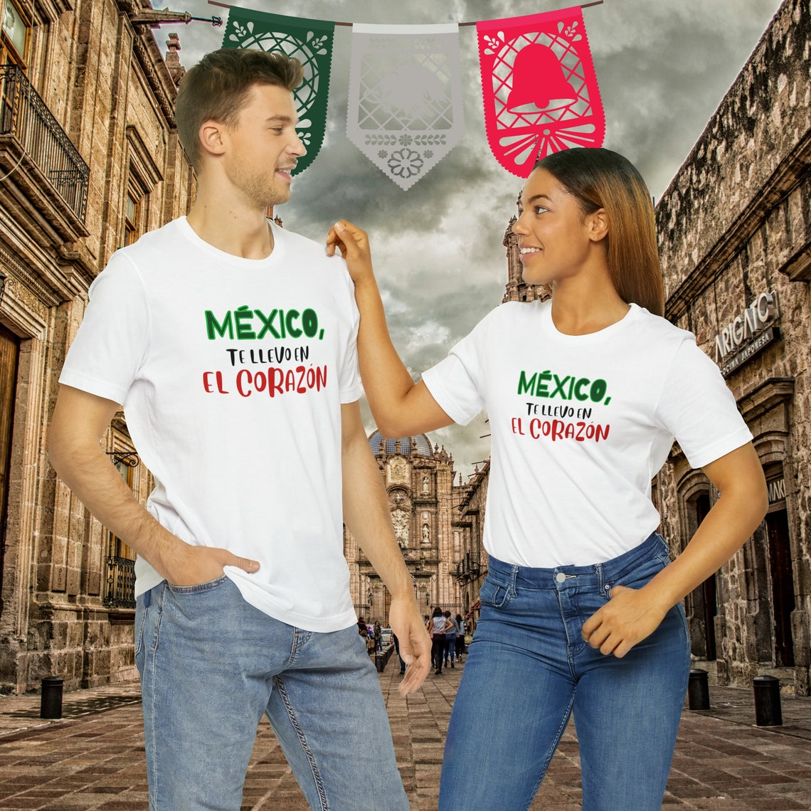 Mexico Te Llevo En El Corazon Tshirtmexico Shirt Mexican Etsy