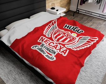 Personalized Blanket Necaxa,Mexican Futbol Soccer Gift,Regalo papá, Navidad,Dad Gift,Mexican Dad,Equipo Necaxa Regalo,Hombre,Birthday,Cumple