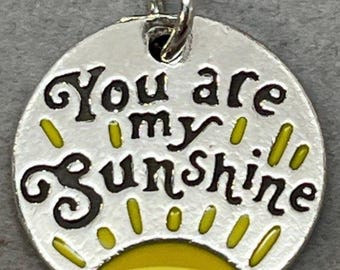 Rare Vintage James Avery Sterling Silver “You Are My Sunshine” Charm with Chain.