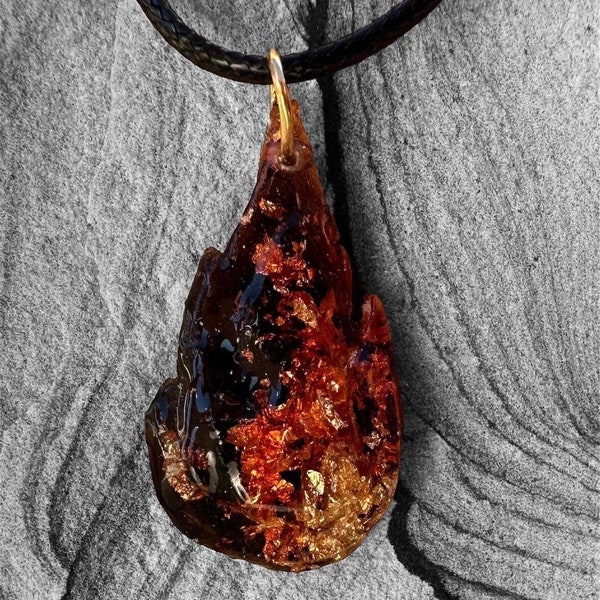 Black Flame Necklace