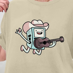 Cowboy BMO Shirt, YeeHaw Shirt, Cute Cartoon Cowboy Shirt, Adventure Time Shirt, Adorable Tee, Adventure Time BMO Shirt, Sweatshirt, Hoodie