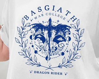 Camisa de escriba do Basgiath War College, camisa da quarta asa, Dragon Rider Violet Sorrengail Xaden Riorson Fantasy Bookish The Empyrean Series Shirt