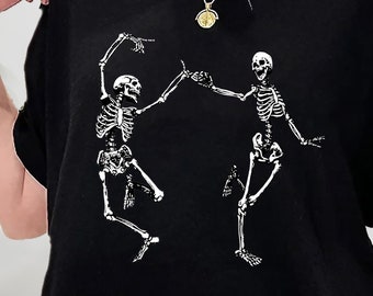 Tanzendes Skelett Shirt, Halloween Party tanzendes Skelett Shirt, tanzendes Skelett T-Shirt, Skelett Shirt, Sweatshirt, Hoodie