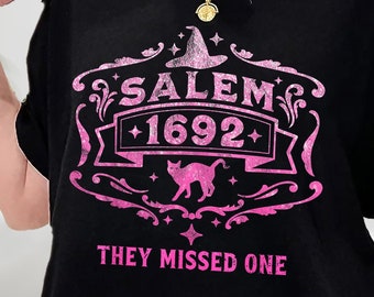 Salem 1692 Ze misten een Sweatshirt, Salem Massachusetts Halloween, Salem Witch Shirt, Salem Massachusetts Witch Trials TShirt, Hoodie