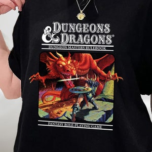 Dungeons and Dragons Fantasy Roleplaying Game, Dungeon Masters Rulebook Cover Shirt, Dungeon Lovers Dragon Houses and Humans T-Shirt, Hoodie