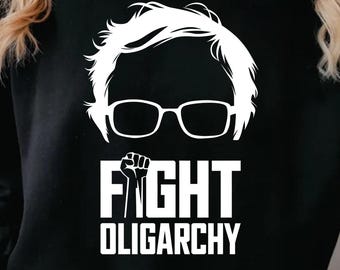 Bekämpf Oligarchie, Demonstriere Widerstand mit Bernie Sanders AOC Shirt, Bernie Sanders Resist T-Shirt, Rage gegen die Maschine Shirt, Sweatshirt, Hoodie