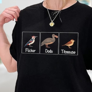 Flicker Dodo Titmouse Shirt, Subtle FDT Shirt, Anti Maga Bird Shirt, Anti Trump Gift, Liberal Shirt, Democrat Shirt, Funny Political Shirt