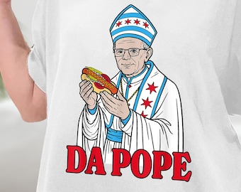 Da Pope Aus Amerika Chicago Pope Leo XIV Lustiges Vintage T-Shirt, Robert Prevost Erster amerikanischer Pope T-Shirt, religiöses T-Shirt, Pope Shirt