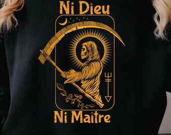 Ni Dieu Ni Maitre, No Gods No Master T-Shirt, Leftist Protest Shirt, Anarchist T-shirt, Anti Trump Shirt, Sweatshirt, Hoodie