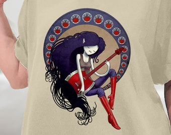 Marceline The Vampire Queen Shirt, Adventure Time Marceline Nouveau Mädchen T-Shirt, Marceline spielt Banjo Shirt, Sweatshirt, Hoodie