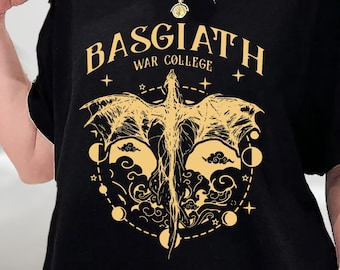 Chemise Basgiath War College, chemise quatrième aile, chemise Dragon Rider, Rebecca Yoros, quatrième aile, Violet Sorrengail, chemise livresque, sweat-shirt