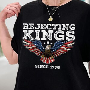 Ablehnung von Königen seit 1776 Protest Shirt, Pro Democracy Shirt, Politisches Shirt, Anti Autoritarismus Shirt, Anti MAGA T-Shirt, Anti Trump Shirt