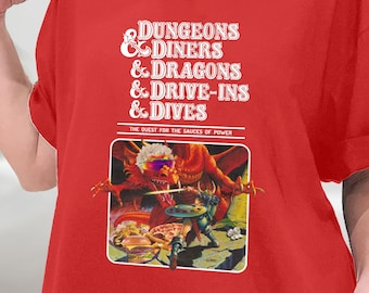 Dungeons And Diners And Dragons And Drive-Ins And Dives T-Shirt, Dragons Playing Houses And Humans Shirt, Sweatshirt, Hoodie