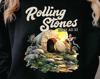 Easter Jesus Shirt, Rolling Stones Shirt, Christian Easter Shirt, Christian Shirt, He is Risen T Shirt, Bible Verse Shirt, Funny Easter Gift