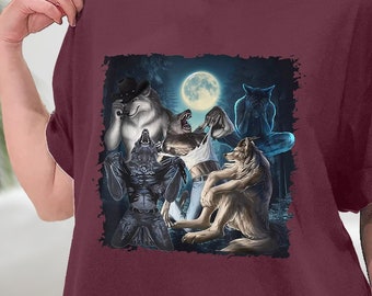Wolf Ripping Shirt Meme Funny, Offensive Gifts shirts, Oddly Specific, Sarcastic, Gift for Best Friend, Alpha Wolf, Werewolf, Literally Me