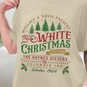 Koszulka z filmu White Christmas, koszulka Wallace i Davis, bluza z kapturem Haynes Sisters, koszulka z filmu White Christmas 1954, bluza z kapturem, bluza z kapturem