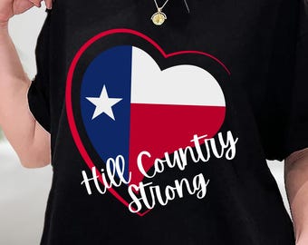 Kerrville Strong Hill Country, Hill Country Strong-Texas T-shirt, Be för Texas T-shirt, Tröja, Luvtröja