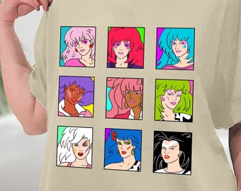 Jem And The Holograms Lover Shirt, Summer Girl Shirt, 80's Cartoon Neon Color, Gem And The Holograms, Summertime T-Shirt, Sweatshirt, Hoodie