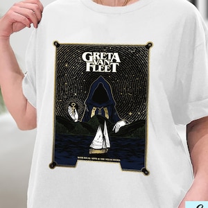 Greta Van Fleet Poster Shirt, Vintage Rock Band Shirt, Retro Greta Van Fleet Shirt, Dream In Gold Tour 2023 Tshirt, Sweatshirt, Hoodie
