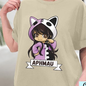 Aphmau T Shirt, Meemeows Aphmau cat Shirt, Aphmau cat girl Kids T-Shirt, Youtuber Gamers Boys Girls Novelty Shirt, Sweashirt, Hoodie