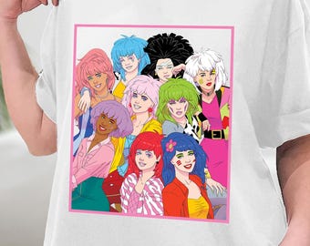 Jem and The Holograms TShirt, Jem & The Holograms, Summer Girl Shirt, 80s Women Shirt, 80's Cartoon, Summertime T-Shirt, Sweatshirt, Hoodie