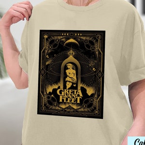 Greta Van Fleet Shirt, Greta Van Fleet Merch, Greta Van Fleet T-shirt, Retro Greta Van Fleet Shirt, Dream In Gold Tour 2023 TeeShirt, Hoodie