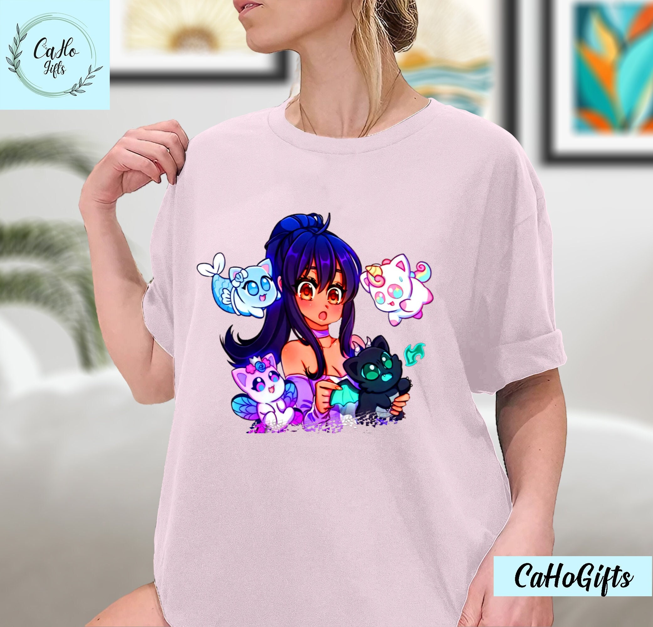 Gacha Life Girl T-shirt, série Gacha Club, moda coreana fofa