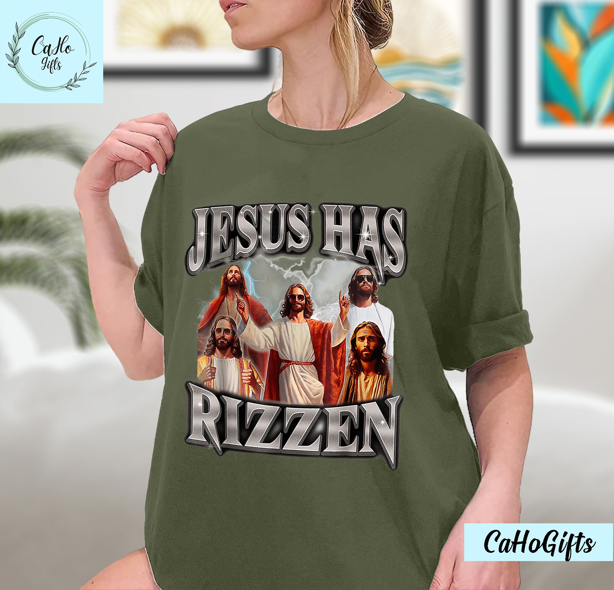 Jesus Has Rizzen Bootleg T-shirt, Jesus Rizz Tour Merch Editon Shirt ...