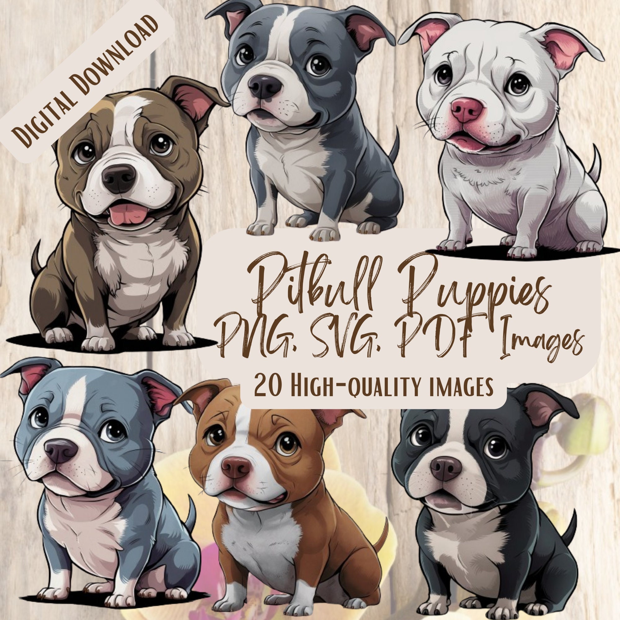 Pitbull Cartoon Art