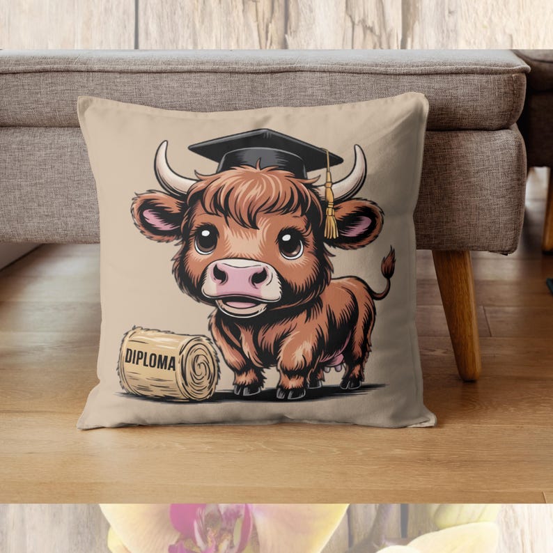 Highland Cow Graduation PNG SVG Bundle, 24 Adorable Cow Clipart Designs ...
