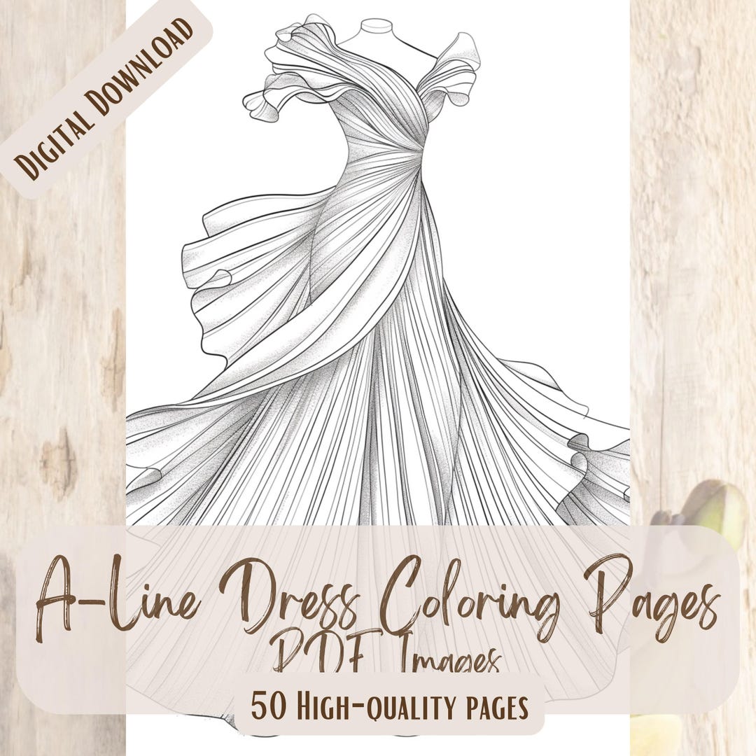 God's Color Book A-Line Dress